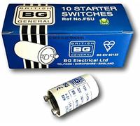 Pack of 10 x BG Nexus FSU Universal Fluorescent Starter Switches 4-8 13 15 18-20 25-65 & 80 Watt