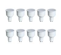 Pack of 10 x Crompton LED Long Neck Reflector Light Bulbs GU10 4.9 Watt 2700K Warm White