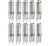 Pack Of 10 x Light Bulb White 3w LED G9 Capsule 4000K Non Dimmable 300lm =28w