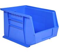 Pack of 10 x Rhino Tuff Bin35 Blue Plastic Storage Parts Bins - Stacking Component Box Ideal for Garage Workshop or Warehouse Picking Bin