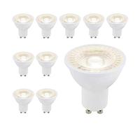 Pack of 10 x Saxby LED SMD GU10 PAR16 Lamp 6 Watt 38 Degree Beam Angle Dimmable 4000K Cool White