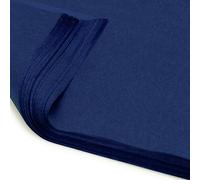 Pack of 10 x Vibrant Tissue Paper 500 x 750mm for Gift Bags, Wrapping, Flowers, Wedding, Arts Crafts - Quality Acid Free (Dark Blue)