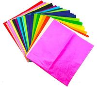 Pack of 10 x Vibrant Tissue Paper 500mm x 750mm for Gift Bags, Wrapping, Flowers, Wedding, Arts Crafts - Quality Acid Free (Random Mix)