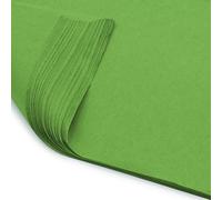 Pack of 10 x Vibrant Tissue Paper 500mm x 750mm for Gift Bags, Wrapping, Flowers, Wedding, Arts Crafts - Quality Acid Free (Green)