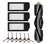 (Pack of 10) X1 OMNI Replacement Parts for Ecovacs Deebot Deebot X1 OMNI, X1 PRO OMNI, X1 OMNI, T10 OMNI Robot Vacuum Cleaner Accessory Set, 1 Roller Brush, 3 HEPA Filters, 6 Side Brushes