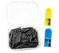Pack of 100 2B Compass Refills 2 mm Diameter for Mathematical Drawings and Wood Markings