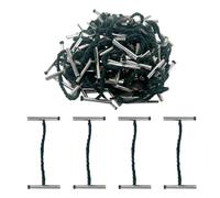 Pack of 100 51mm Metal End Treasury Tags