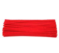 Pack of 100 6mm Red Chenille Pipe Cleaners