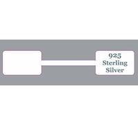 Pack Of 100 - 925 Sterling Silver Extra Strong Rectangular Jewellery Dumbell Price Labels / Stickers / Tags