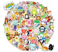 Pack of 100 Animal Stickers for Children, Waterproof, Funny Animal Patterns, for Skateboard, Bike, Suitcase, Water Bottle, Fridges and Phone (Animals B)