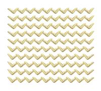 Pack of 100 Antique Metal Album Corner Protectors for Wedding Scrapbooks Memory Diaries and Photo Collection Books Metal Scrapbook Corner Reinforcements