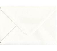 Pack of 100 Antique Silk 152mm x 216mm Gummed Large A5 Card Off White Ivory Envelopes - GF Smith 110gsm Accent Antique Paper