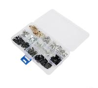 Pack of 100 Auto Car Metal U Clip Trim Panel Spring Clips 10 Sizes OEM 4A0867276A Fitment for Golf and Models A5 Q5 Q8 RS4 RS5 Series (100pcs)