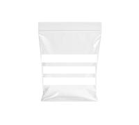 Pack of 100 Bags - 7.5'' x 7.5'' Multipurpose Write on Panel/Stripe Grip Seal Zip Lock Reusable Resealable Strong Clear Plastic Polythene Bags (7.5'' x 7.5'')