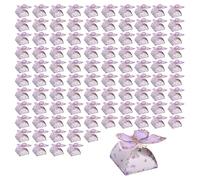Pack Of 100 Butterfly Gifts Packaging Containers Stylish Butterfly Themed Party Supplies Candy Storage Boxes For Event