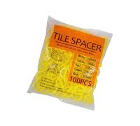 Pack of 100 Circular PP Tiles Spacers in Multiple Sizes 1.0mm 2. 3. for Accurate Tiles Installation on Various Surfaces Round Tiles Spacers