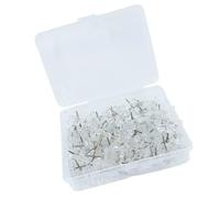 Pack Of 100 Clear Flower Push Pins For Office Bulletin Board Cork Notice Pin Flat Head For Hanging Wall Hanging