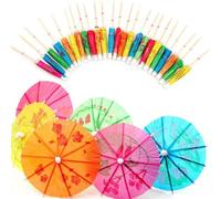 Pack of 100 Cocktail Drink Umbrellas for Adding Fun to Beverages Party, Wedding, and Celebrations
