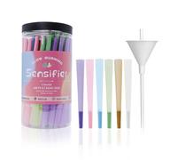 Pack of 100 Colorful Roll Cones | King Size Rolling Paper Cone with Loader and Packing Stick