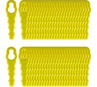 Pack of 100 Compatible Blades for Ryobi Edger, Double Head Serrated Blades Rac155 Rac157 Rac158