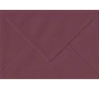 Pack of 100 Dark Burgundy Red 151mm x 216mm Gummed 120gsm A5 Coloured Envelopes