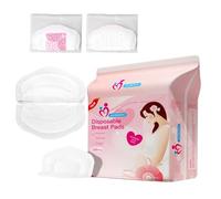 Pack of 100 Disposable Nursing Pads, Super Absorbent Breast with Breathable, Gentle Nursing Pads, Essential for Mums Single Time Breastfeeding
