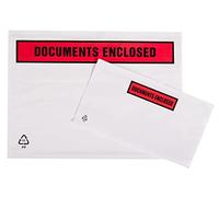 Pack of 100 Document Enclosed Wallets (A4 (225mm x 313mm) Printed)