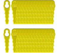 Pack of 100 Double Head Serrated Blades compatible with Ryobi Edger RAC155 RAC157 RAC158