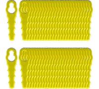 Pack of 100 Double Head Serrated Blades, Compatible with Ryobi Edger RAC155 RAC157 RAC158