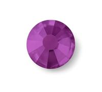 Pack of 100 - EIMASS Cut Glass Flat Back Gems - Non Hotfix Rhinestones - Flat Back Crystals - Foiled Back Diamante (Amethyst Purple ss34 (7.5mm))