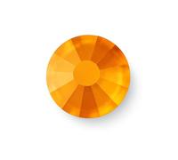 Pack of 100 - EIMASS Cut Glass Flat Back Gems - Non Hotfix Rhinestones - Flat Back Crystals - Foiled Back Diamante (Topaz ss34 (7.5mm))