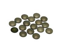 Pack of 100 - EIMASS Hotfix Dome Shape Craft Studs - Heat Application or Glue On - Perfect to Embellish Costumes (Grey Gunmetal Dome Hotfix 8mm)