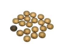 Pack of 100 - EIMASS Hotfix Dome Shape Craft Studs - Heat Application or Glue On - Perfect to Embellish Costumes (Bronze Dome Hotfix 10mm)