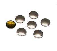 Pack of 100 - EIMASS Hotfix Dome Shape Craft Studs - Heat Application or Glue On - Perfect to Embellish Costumes (Silver Dome Hotfix 8mm)