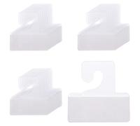 Pack of 100 Euro Hole Hangers, Hanging Tabs Plastic Self-Adhesive Label Hanging Tabs for Retail Shops, Boutiques and Shops for Presenting Various Products (Hooks)