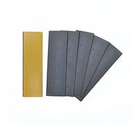 Pack of 100 Fire Essentials 100 x 30 x 1.0mm Graphite Intumescent Hinge Pads, Self Adhesive