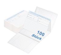 Pack of 100 Folded Patient Record Cards A5 Index Cards Record Cards Practice for Doctor Therapy Hospital Physiotherapy Gymnastics Pack of 100