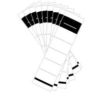 Pack of 100 Folder Labels Self-Adhesive Wide Folder Spine Stickers White Folder Spine Labels Self-Adhesive 5.4 x 19 cm for 8 cm Wide Folder