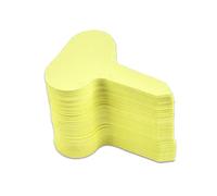 Pack of 100 Garden Seedling Label Flowers Markers Sorting Tag Gardening Plaques Plants PVC Plate Board Labels Accessories Yellow