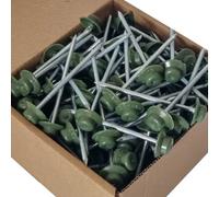 Pack Of 100 - Green Onduline Roofing Nails Fixings For Corrugated Bitumen Roofing Sheets