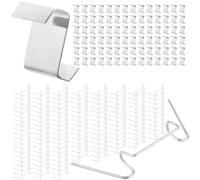 Pack of 100 Greenhouse Glass Clips - Includes 50 Galvanised W Clips and 50 Stainless Steel Z Clips for Greenhouse Glass | Accessories, Fittings and Spares