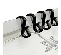 Pack of 100 Holiday Light Clips Christmas Light Clips Outdoor Hang String Lights Clips Hooks for Christmas Decoration String Lights Weatherproof Outdoor Lights Clips for Halloween Xmas