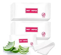 Pack of 100 individual towels, wet wipes individually wrapped, clean hands fast, wet wipes bulk for homeless, suitable for restaurant, wedding, barbecue
