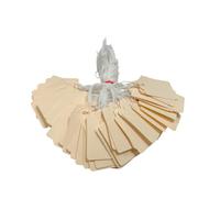 Pack Of 100 Large Ivory Strung Tags 36 X 53mm