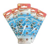 Pack of 100 - LR920/AG6 Eunicell 1.5V Button Coin Cell Alkaline Batteries - Suitable for use in LED lights, Digital Voice Recorders, Toys, Blood Glucose, Cholesterol Testing, Meters, Toys