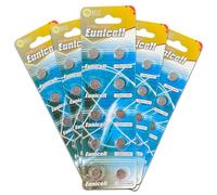 Pack of 100 - LR927/AG7 Eunicell 1.5V Button Coin Cell Alkaline Batteries - Suitable for use in LED lights, Digital Voice Recorders, Toys, Blood Glucose, Cholesterol Testing, Meters, Toys