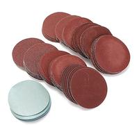 Pack of 100 Magic Stickers-Backed Sandpaper 75 mm Grit 80 100 180 240 600 800 1000 1200 2000 3000 Sanding Discs with 10 Grits 10 Pieces for Each Grit