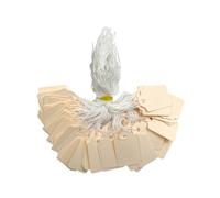 Pack Of 100 Medium Ivory Strung Tags 25 X 39mm