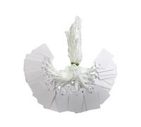 Pack Of 100 Medium White Strung Tags 25 X 39mm