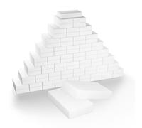 Pack of 100 Melamine Eraser Sponges, Non-Scratch Magic Cleaning Pads for Kitchen, Bathroom, Walls, Baseboards, Heavy Duty Bulk Sponge Multi-Surface Stain Remover